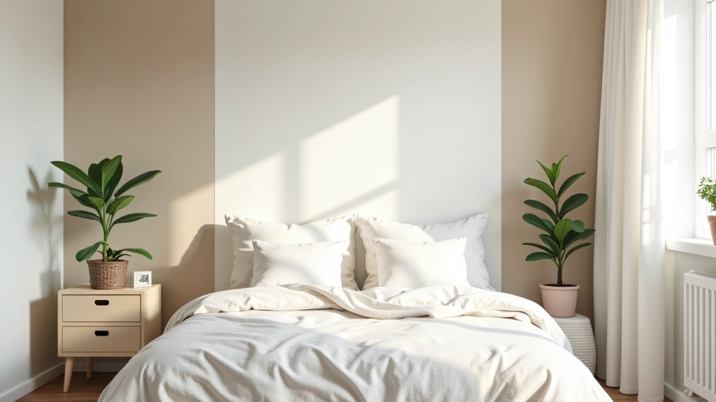 Bedroom before and after transformation with new furniture arrangement and lighting